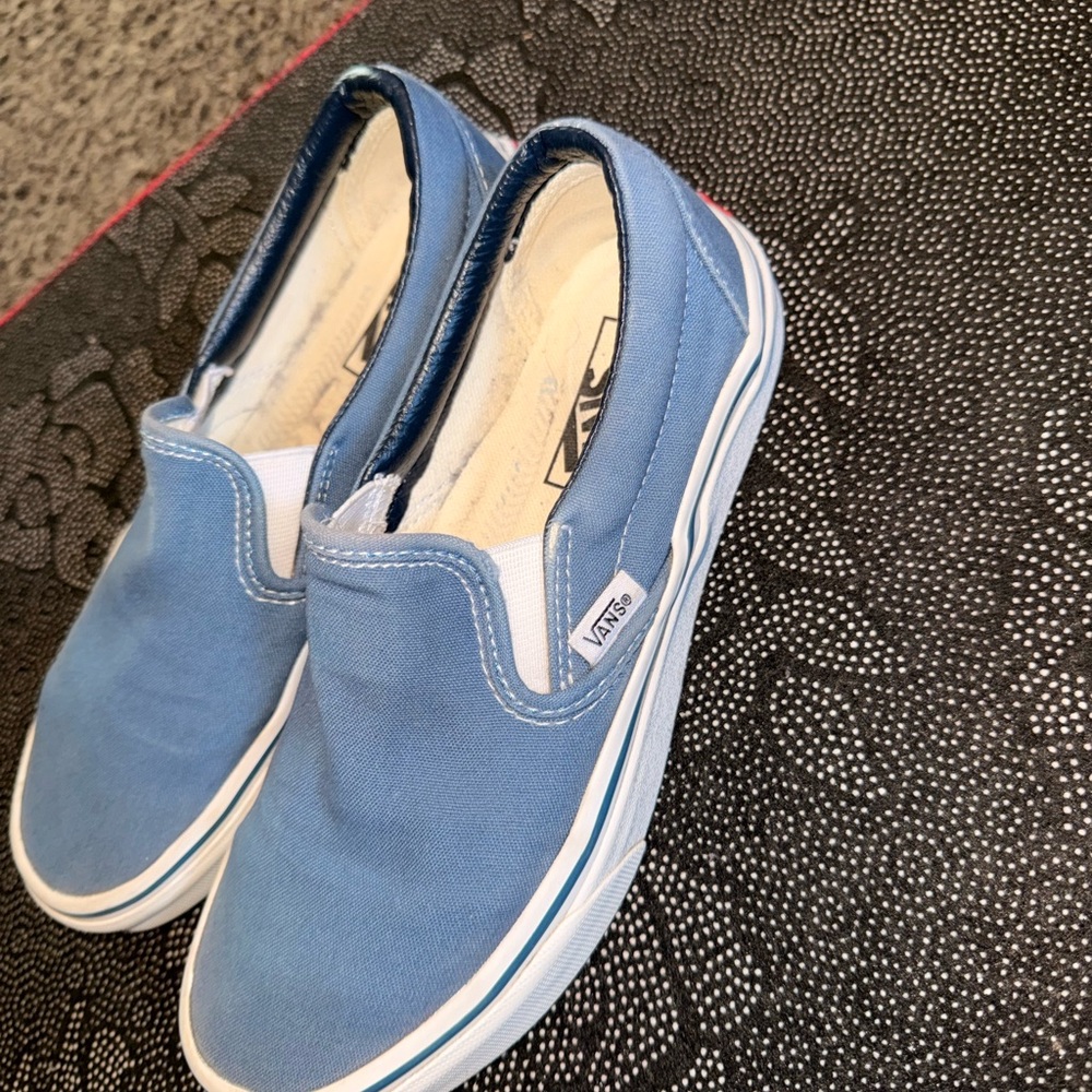Vans Classic Blue Slip-On Sneakers - Picture 2 of 5